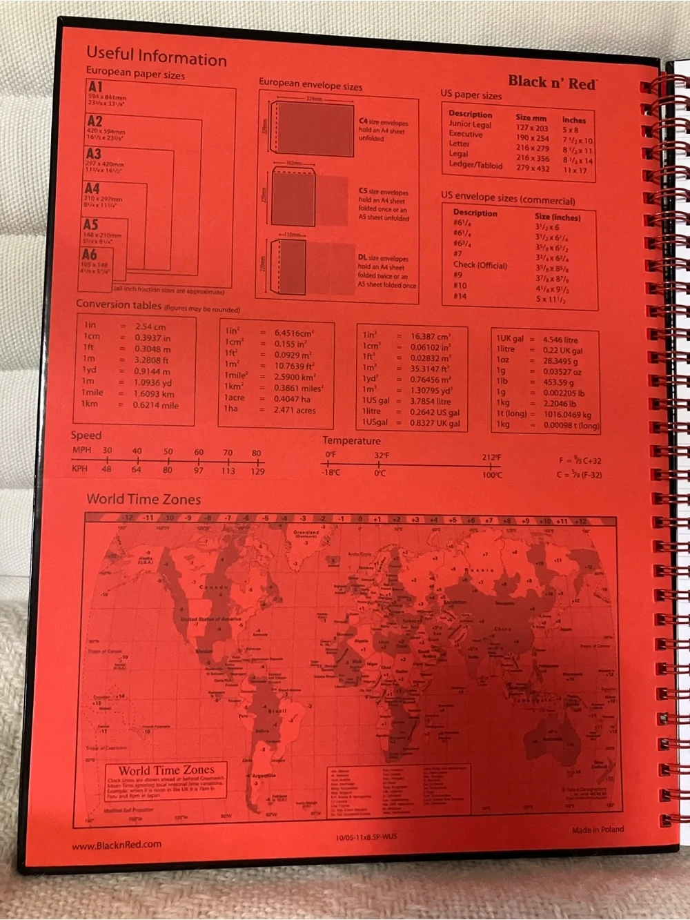 New Black n' Red Ruled and Perforated Spiral Binding Premium Notebooks